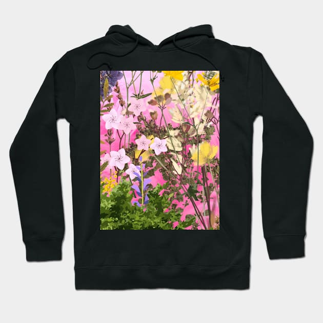 Flowers Artwork Hoodie by ZibaCentral